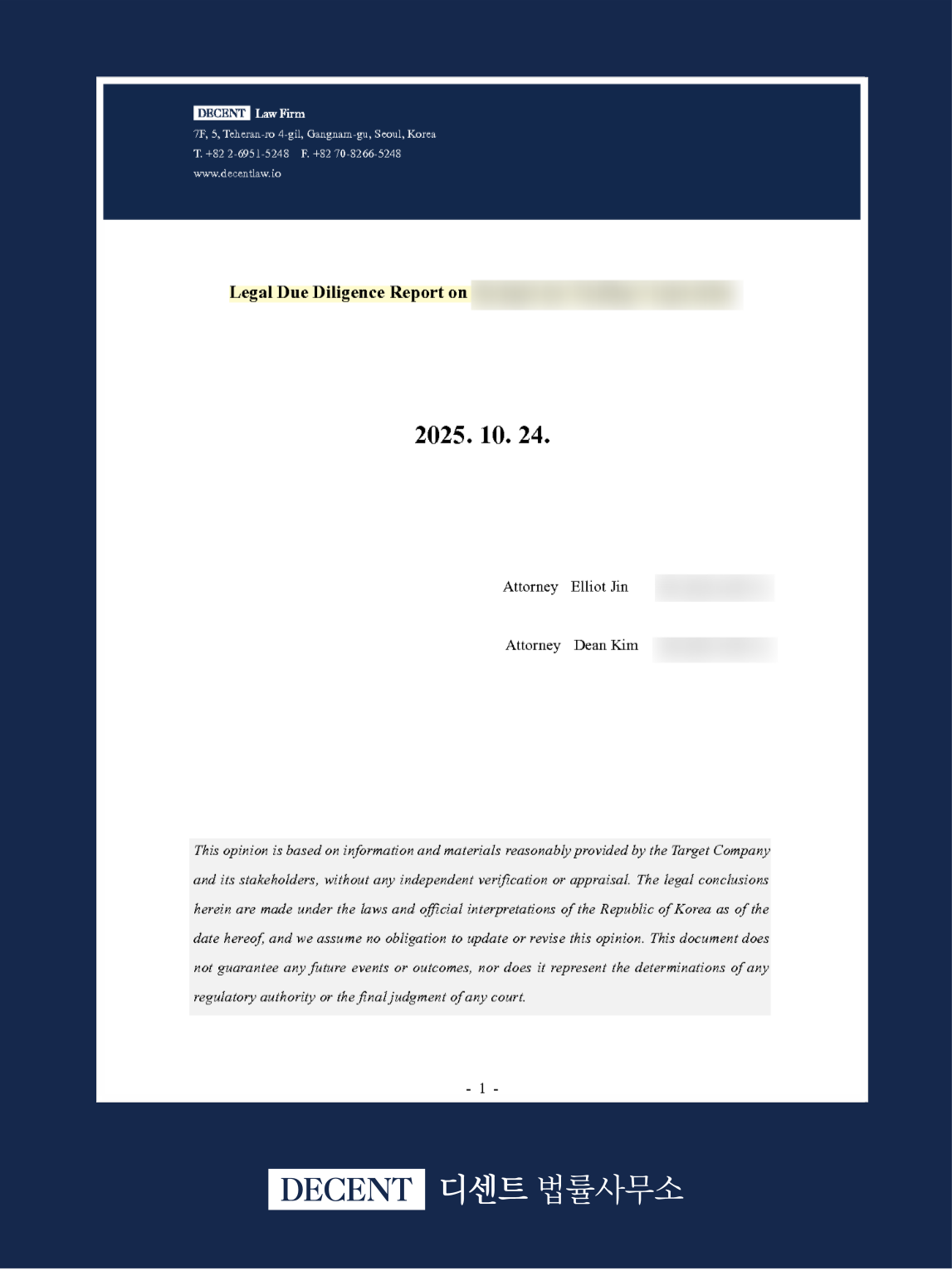 Japan–Korea Cross-Border Acquisition: Legal Due Diligence for the Korean Subsidiary