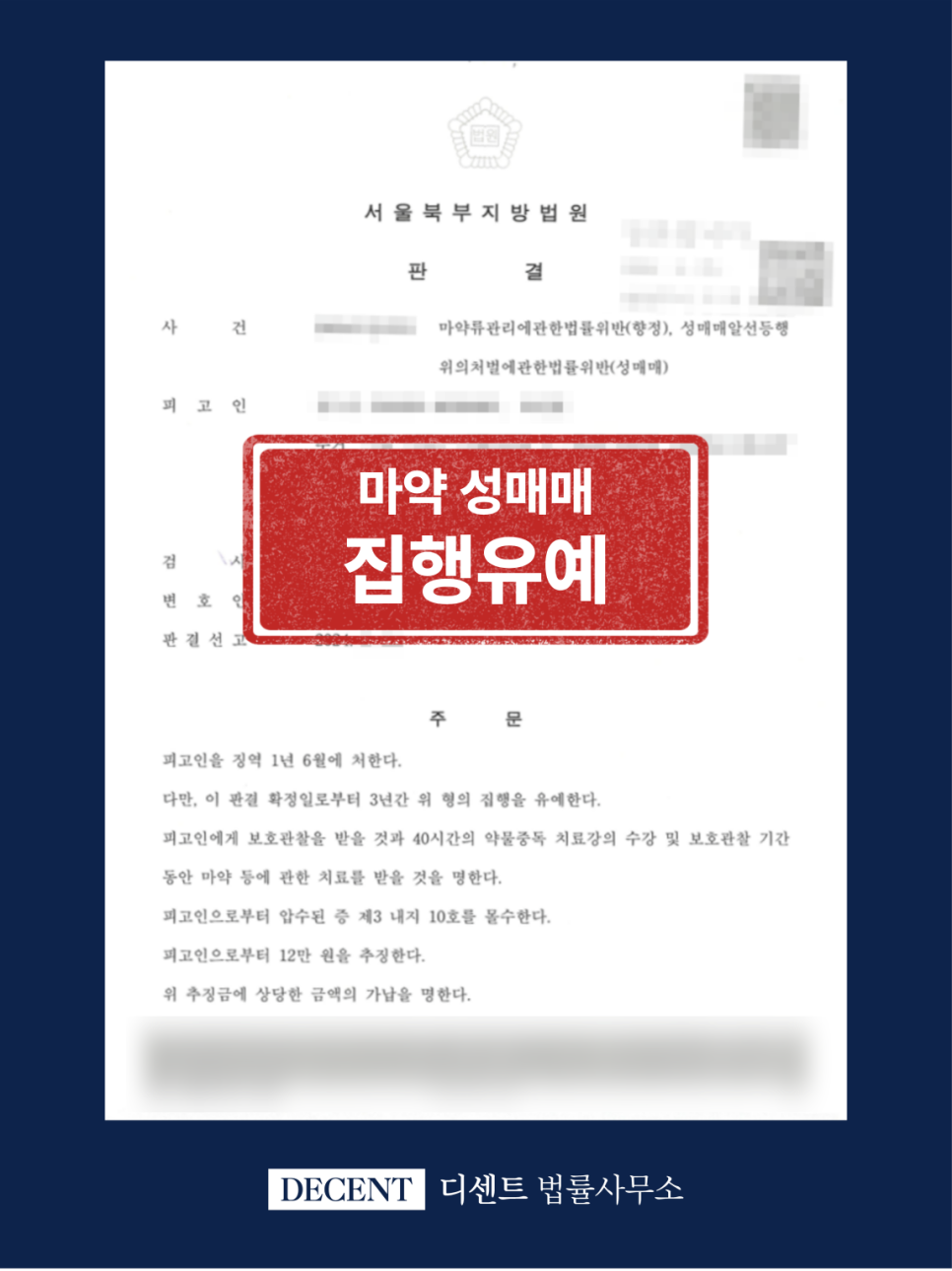 Suspended Sentence Secured in a Combined Drug and Prostitution Criminal Case