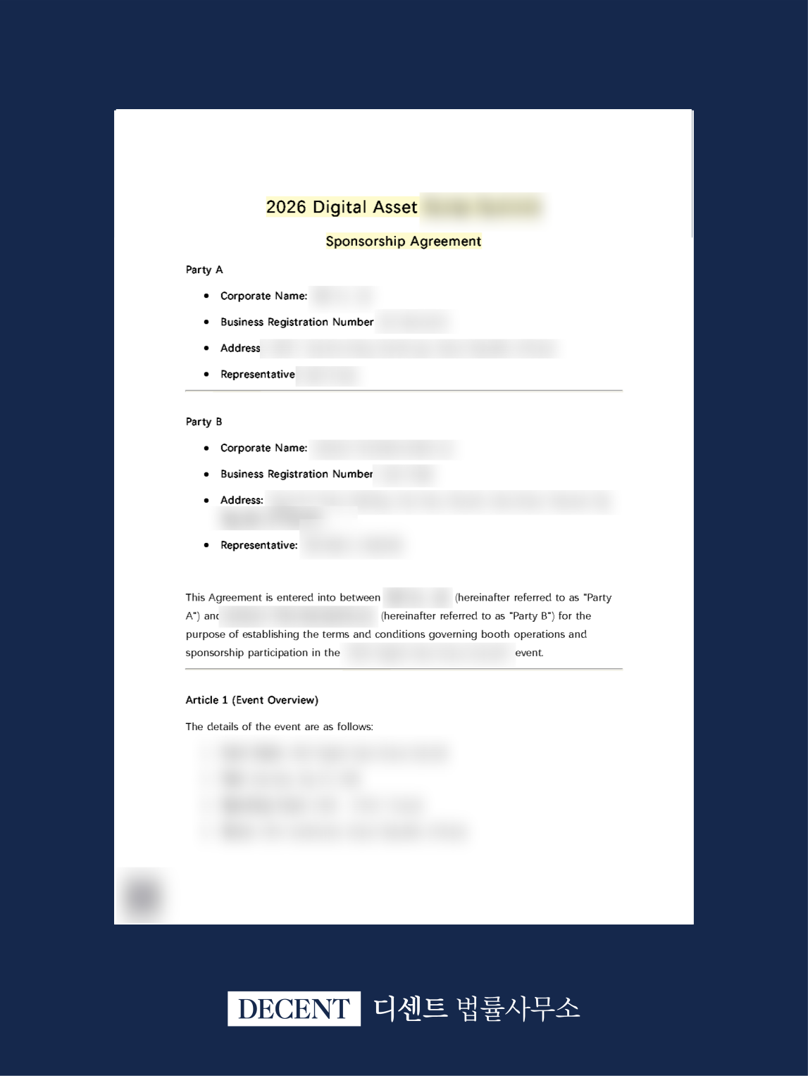 USDT Sponsorship Agreement Review and Successful Contract Execution with an Overseas Participant