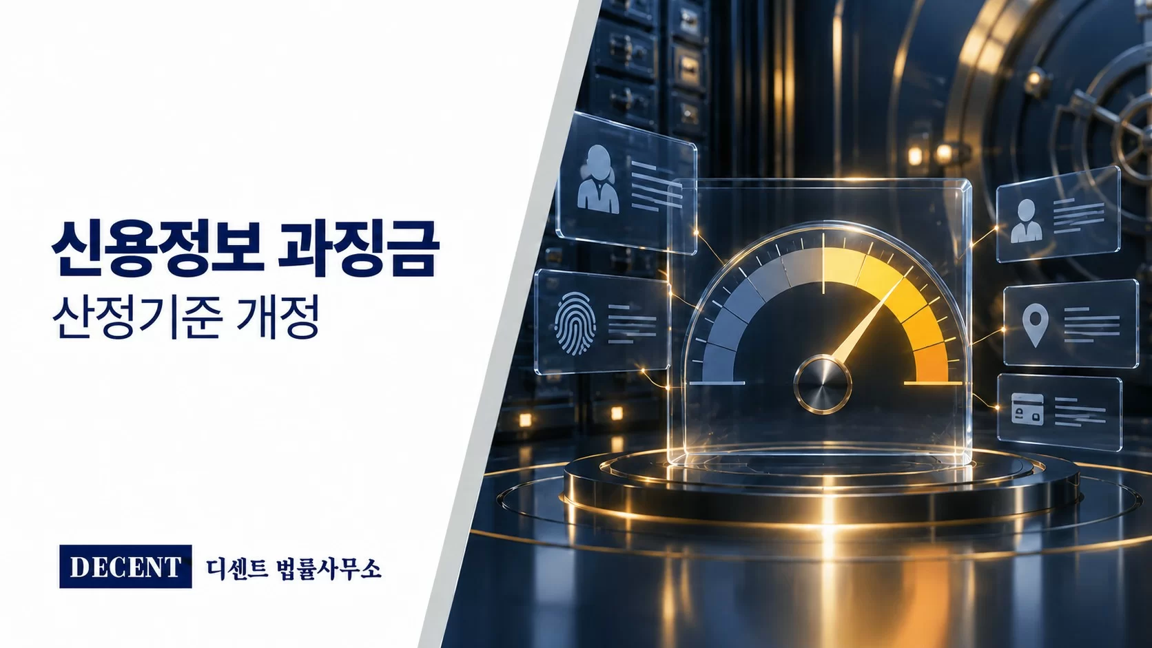 개인신용정보 기록과 중대성 평가 눈금으로 표현한 과징금 산정기준 개정